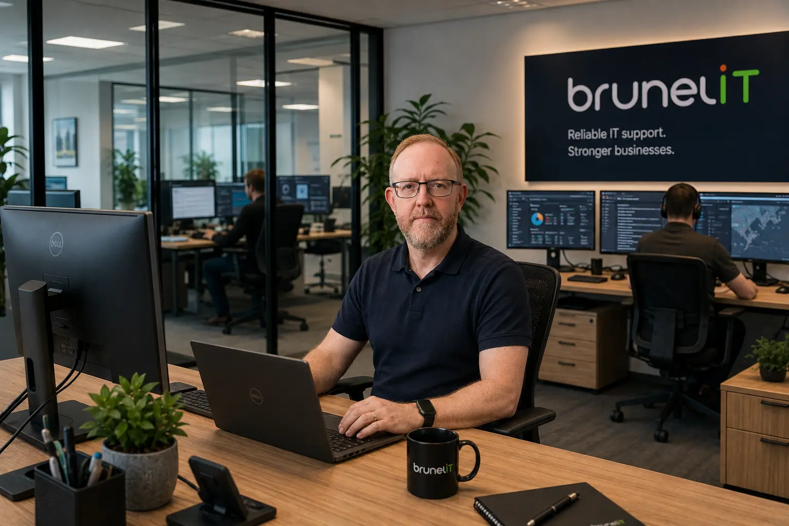 The Brunel IT office